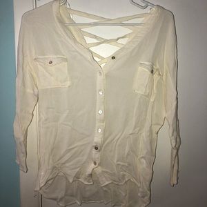White/cream blouse